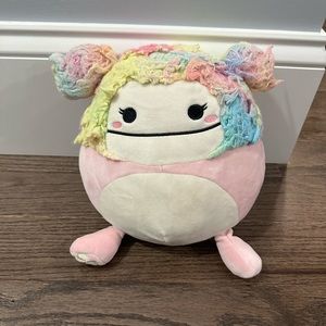 Squishmallows Caparinne Pink Rainbow 8" Bigfoot Plush